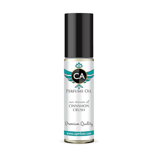CA Perfume Originals Cinnamon Crush Unisex Fragrance Oil Spicy Scent Long Lasting Perfumes for Women & Men Travel Size TSA Ready Mini Parfum Body Oil Roll-on 0.33 Fl Oz 10ml