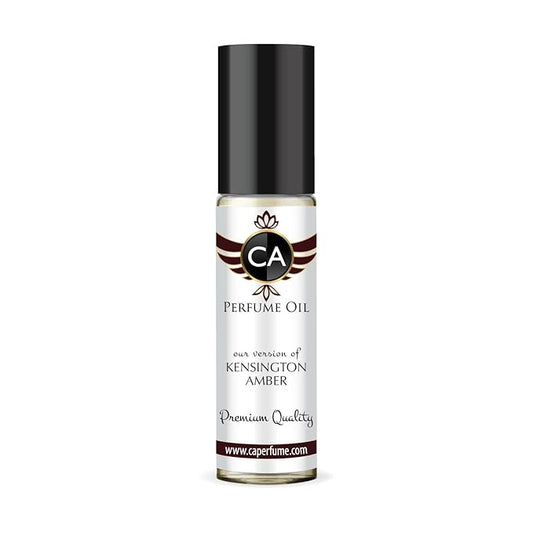 CA Perfume Impression of Kensington Amber Unisex Fragrance Oil Amber Scent Long Lasting Perfumes for Women & Men Travel Size TSA Ready Mini Parfum Body Oil Roll-on 0.33 Fl Oz 10ml