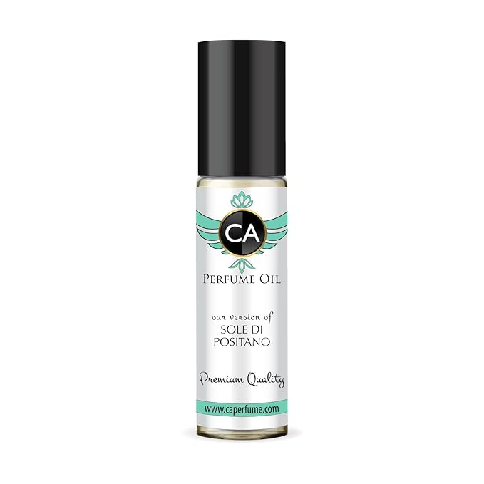 CA Perfume Impression of Sole Di Positano Unisex Fragrance Oil Citrus Scent Long Lasting Perfumes for Women & Men Travel Size TSA Ready Mini Parfum Body Oil Roll-on 0.33 Fl Oz 10ml