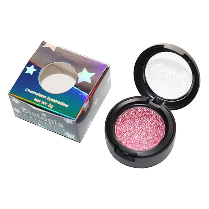 Bistopia Glitter Eyeshadow Collection, 14 Shades, Shimmer Pressed Powder, Metallic and Iridescent Colors (Signet)
