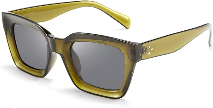 FEISEDY Classic Women Sunglasses Fashion Thick Square Sun Glasses Chunky Frame UV400 B2471