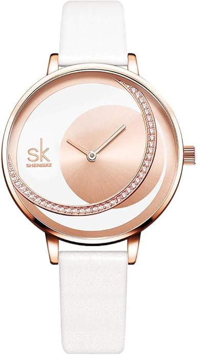 SHENGKE Simplicity Creative Women Watch Genuine Leather Elegant Women Watches Ladies Business Wristwatch