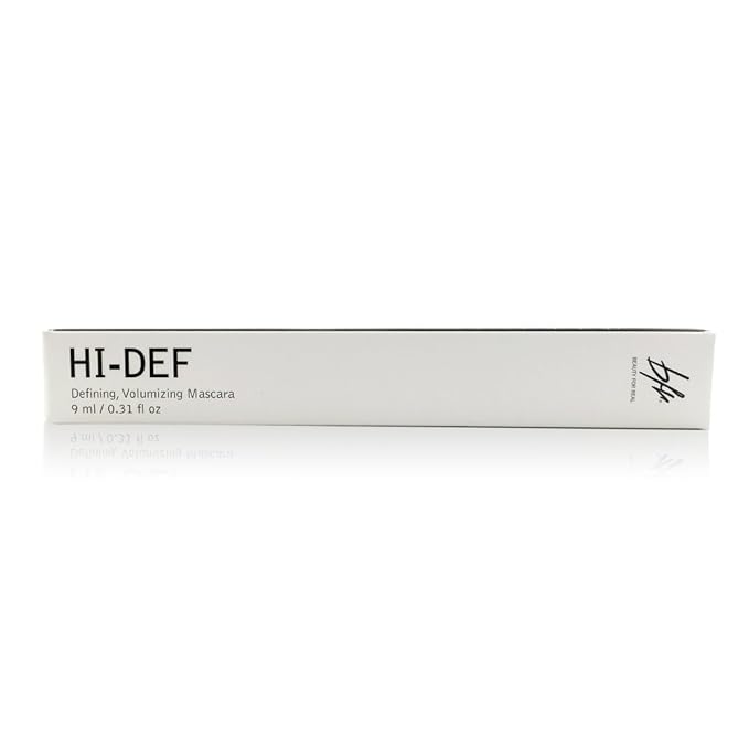 Beauty for Real Hi-Def Mascara, Just Black - Defining & Volumizing Lash Definer, Curls Lashes - Humidity & Smudge Proof - Micro Brush Ensures Versatile Application - 0.31 fl oz