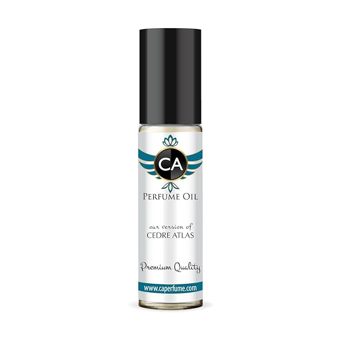 CA Perfume Impression of Cedre Atlas Unisex Fragrance Oil Woody Scent Long Lasting Perfumes for Women & Men Travel Size TSA Ready Mini Parfum Body Oil Roll-on 0.33 Fl Oz 10ml