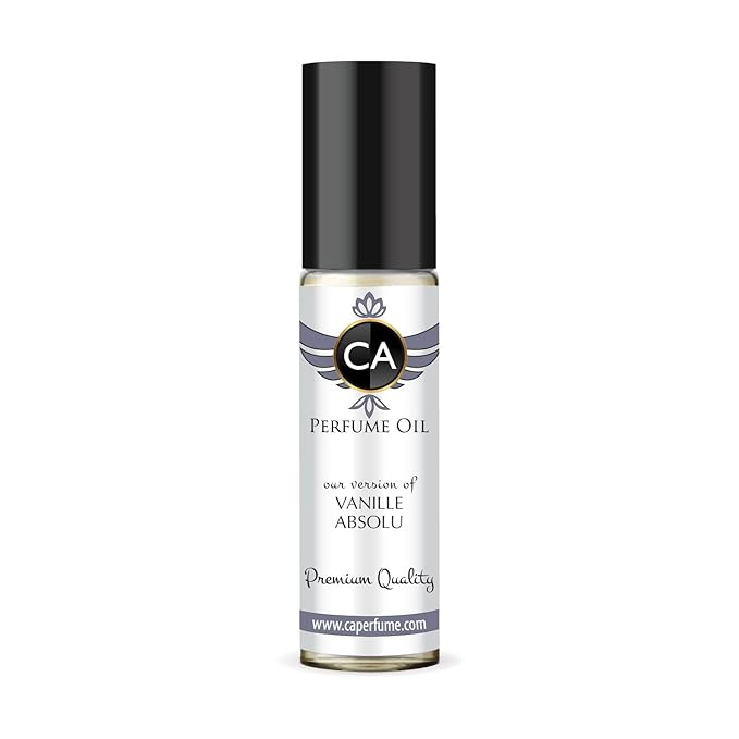 CA Perfume Impression of Vanille Absolu for Women Fragrance Oil Amber Vanilla Scent Long Lasting Perfumes for Women Travel Size TSA Ready Mini Parfum Body Oil Roll-on 0.33 Fl Oz 10ml
