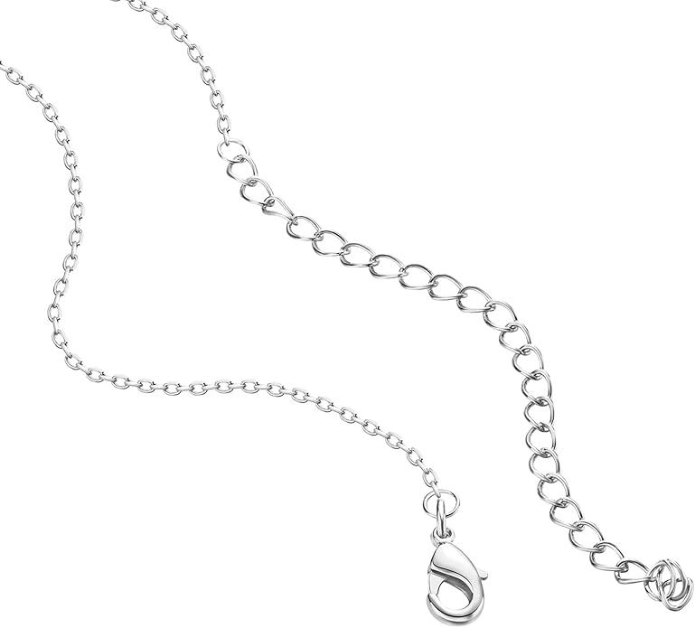 PAVOI 14K Gold Plated Station Necklace - Simulated Diamond Layering Necklaces - Womens CZ Chain