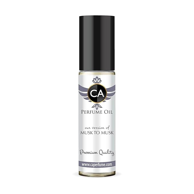 CA Perfume Impression of Musk To Musk Unisex Fragrance Oil Amber Woody Scent Long Lasting Perfumes for Women & Men Travel Size TSA Ready Mini Parfum Body Oil Roll-on 0.33 Fl Oz 10ml