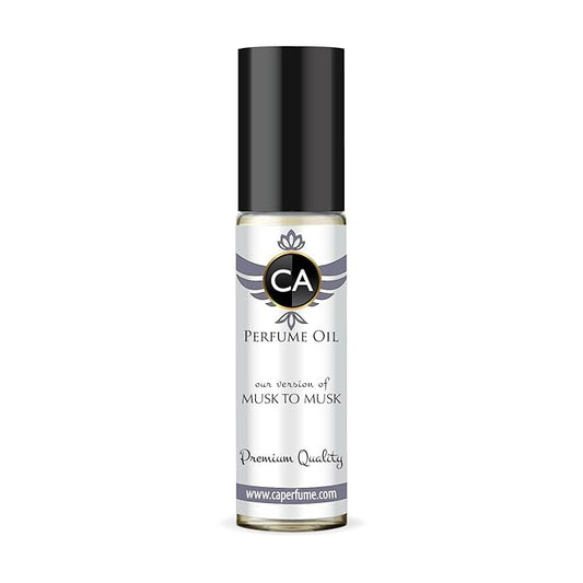 CA Perfume Impression of Musk To Musk Unisex Fragrance Oil Amber Woody Scent Long Lasting Perfumes for Women & Men Travel Size TSA Ready Mini Parfum Body Oil Roll-on 0.33 Fl Oz 10ml