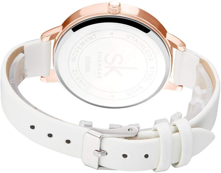 SHENGKE Simplicity Creative Women Watch Genuine Leather Elegant Women Watches Ladies Business Wristwatch
