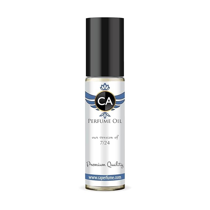 CA Perfume Impression of 7/24 Unisex Fragrance Oil Musky Floral Scent Long Lasting Perfumes for Women & Men Travel Size TSA Ready Mini Parfum Body Oil Roll-on 0.33 Fl Oz 10ml