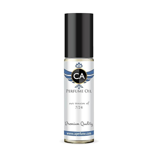 CA Perfume Impression of 7/24 Unisex Fragrance Oil Musky Floral Scent Long Lasting Perfumes for Women & Men Travel Size TSA Ready Mini Parfum Body Oil Roll-on 0.33 Fl Oz 10ml