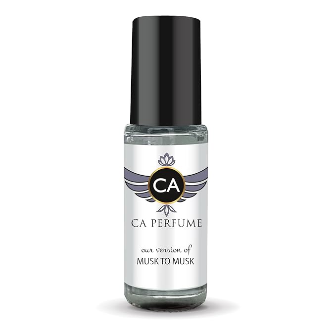 CA Perfume Impression of Musk To Musk Unisex Perfume Oil Amber Woody Scent Long Lasting Fragrance for Women and Men Travel Size Mini Perfume Sample TSA Ready Body Oil Roll-on 0.14 Fl Oz 4ml