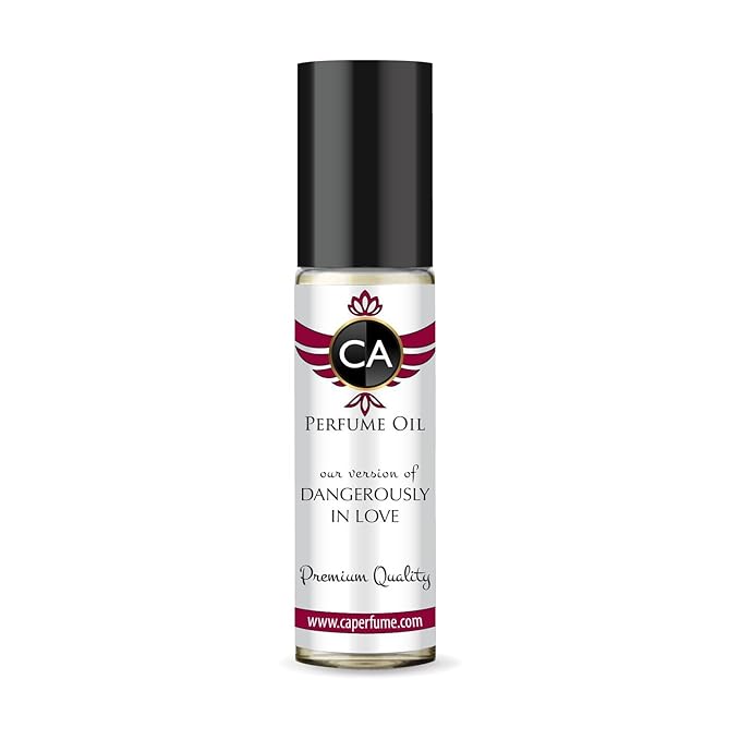 CA Perfume Impression of Dangerously In Love Unisex Fragrance Oil Woody Floral Musk Scent Long Lasting Perfumes for Women & Men Travel Size TSA Ready Mini Parfum Body Oil Roll-on 0.33 Fl Oz 10ml