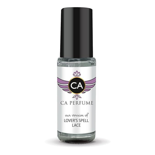CA Perfume Impression of Lover’s Spell Lace for Women Perfume Oil Floral Fruity Scent Long Lasting Perfumes for Women Travel Size Mini Perfume Sample TSA Ready Body Oil Roll-on 0.14 Fl Oz 4ml