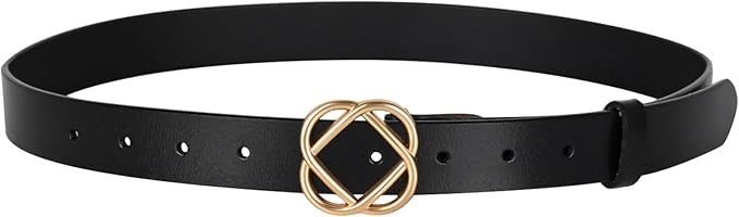 Relang Women's Belts with Gold Buckle, Fashion Waist Band, Elegant Ladies' Belt, Gift for Women