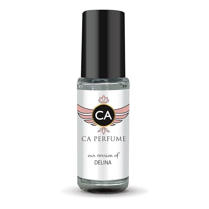 CA Perfume Impression of Delina for Women Perfume Oil Floral Scent Long Lasting Perfumes for Women Travel Size Mini Perfume Sample TSA Ready Body Oil Roll-on 0.14 Fl Oz 4ml