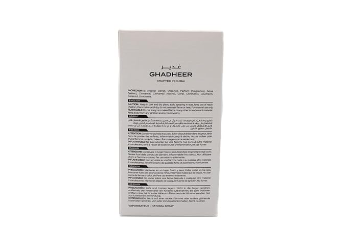 Amazing Creation Ghadheer Eau De Parfum, Citrus Aquatic Fragrance, Unisex, 3.4 FL OZ/100ml