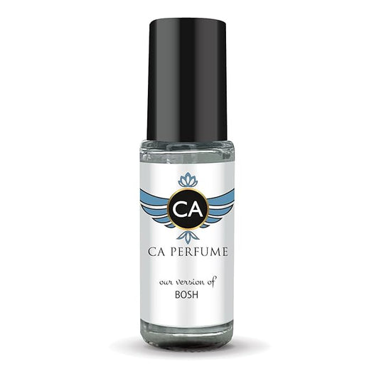 CA Perfume Impression of Bosh for Men Perfume Oil Woody Spicy Scent Long Lasting Cologne for Men Travel Size Mini Perfume Sample TSA Ready Body Oil Roll-on 0.14 Fl Oz 4ml