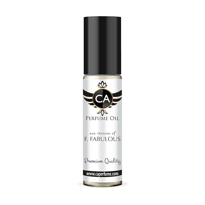 CA Perfume Impression of F. Fabulous Unisex Eau De Parfum Leather Scent Long Lasting Unisex Fragrance Travel Size TSA Ready for Day and Night Wear 0.33 Fl Oz 10ml