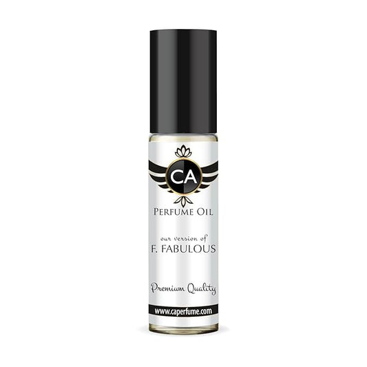 CA Perfume Impression of F. Fabulous Unisex Eau De Parfum Leather Scent Long Lasting Unisex Fragrance Travel Size TSA Ready for Day and Night Wear 0.33 Fl Oz 10ml
