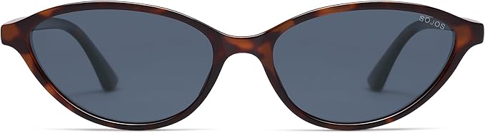 SOJOS Trendy Polarized Oval Sunglasses for Women Retro Chic 90s Shades Lightweight Sunnies SJ2656
