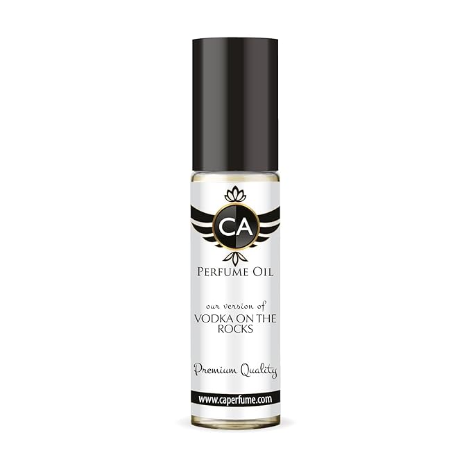 CA Perfume Impression of Vodka On The Rocks Unisex Fragrance Oil Aromatic Scent Long Lasting Perfumes for Women & Men Travel Size TSA Ready Mini Parfum Body Oil Roll-on 0.33 Fl Oz 10ml