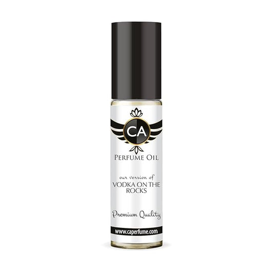 CA Perfume Impression of Vodka On The Rocks Unisex Fragrance Oil Aromatic Scent Long Lasting Perfumes for Women & Men Travel Size TSA Ready Mini Parfum Body Oil Roll-on 0.33 Fl Oz 10ml