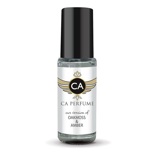 CA Perfume Impression of Oakmoss & Amber Unisex Fragrance Oil Chypre Scent Long Lasting Perfumes for Women & Men Travel Size TSA Ready Mini Parfum Body Oil Roll-on 0.14 Fl Oz 4ml