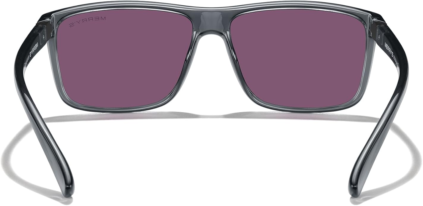 MERRY'S Rectangular Polarized Sports Sunglasses for Men Women Cycling Driving Fishing UV400 Protection S8225