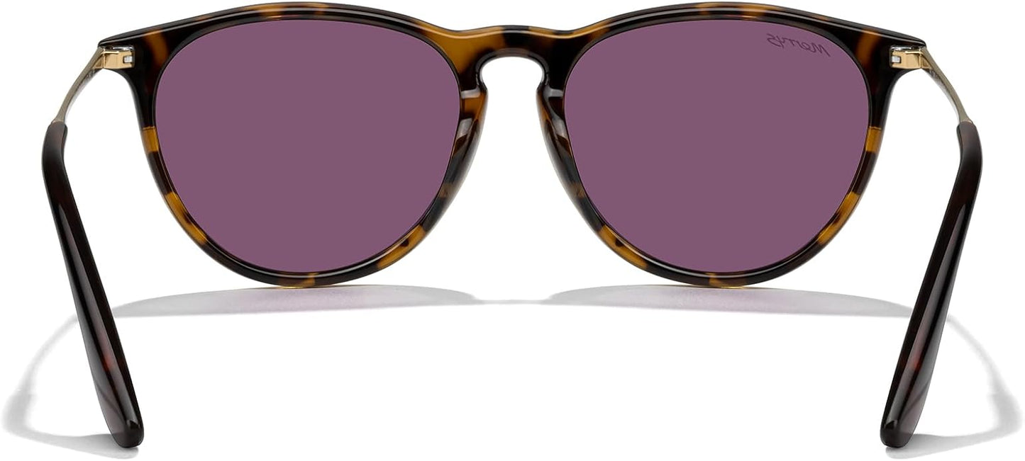 MERRY'S Vintage Polarized Sunglasses for Women Men Retro Round Mirrored Lens Sun glasses UV400