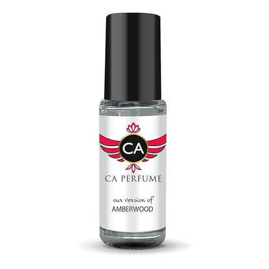 CA Perfume Impression of Amberwood Unisex Fragrance Oil Oriental Woody Scent Long Lasting Perfumes for Women & Men Travel Size TSA Ready Mini Parfum Body Oil Roll-on 0.14 Fl Oz 4ml