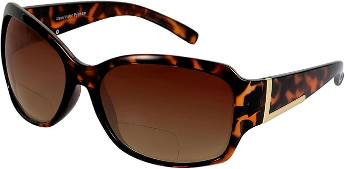 Bifocal Sunglasses 'The Fashionista' Women's Designer Outdoor Reading Glasses with UV400 Protection (2 Pack)