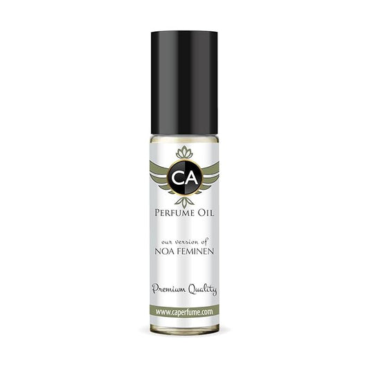 CA Perfume Impression of Noa Feminen for Women Fragrance Oil Floral Woody Musk Scent Long Lasting Perfumes for Women Travel Size TSA Ready Mini Parfum Body Oil Roll-on 0.33 Fl Oz 10ml
