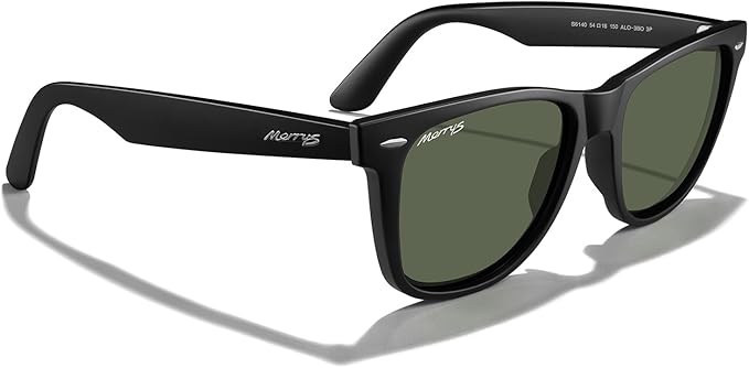 MERRY'S Classic Square Shape Polarized Sunglasses for Womens Mens Retro Designer UV400 Sun Glasses S6140