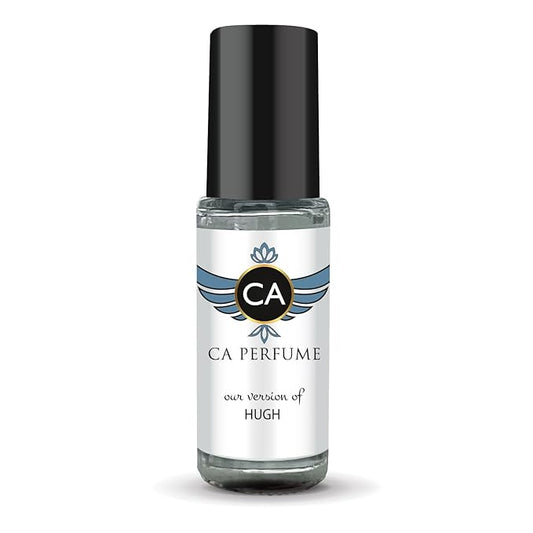 CA Perfume Impression of Hugh for Men Perfume Oil Aromatic Green Scent Long Lasting Cologne for Men Travel Size Mini Perfume Sample TSA Ready Body Oil Roll-on 0.14 Fl Oz 4ml