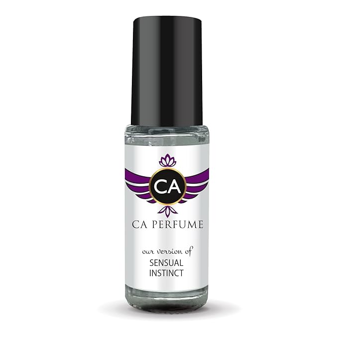 CA Perfume Impression of Sensual Instinct Unisex Perfume Oil Amber Vanilla Scent Long Lasting Fragrance for Women and Men Travel Size Mini Perfume Sample TSA Ready Body Oil Roll-on 0.14 Fl Oz 4ml