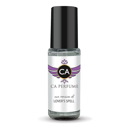 CA Perfume Impression of Lover’s Spell for Women Perfume Oil Floral Fruity Scent Long Lasting Perfumes for Women Travel Size Mini Perfume Sample TSA Ready Body Oil Roll-on 0.14 Fl Oz 4ml