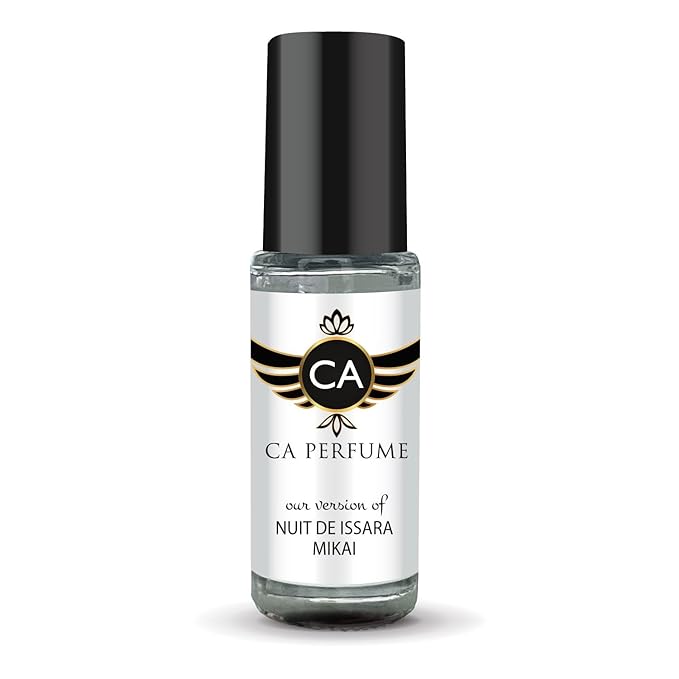 CA Perfume Impression of Nuit Miyake for Men Fragrance Oil Woody Spicy Scent Long Lasting Cologne for Men Travel Size TSA Ready Mini Parfum Body Oil Roll-on 0.14 Fl Oz 4ml