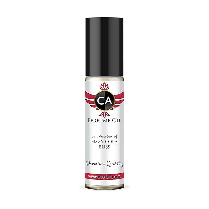 CA Perfume Originals Fizzy Cola Bliss Unisex Fragrance Oil Gourmand Scent Long Lasting Perfumes for Women & Men Travel Size TSA Ready Mini Parfum Body Oil Roll-on 0.33 Fl Oz 10ml