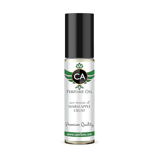 CA Perfume Originals Warm Apple Crust Unisex Fragrance Oil Gourmand Scent Long Lasting Perfumes for Women & Men Travel Size TSA Ready Mini Parfum Body Oil Roll-on 0.33 Fl Oz 10ml
