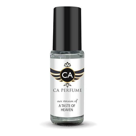 CA Perfume Impression of A Taste Of Heaven Unisex Fragrance Oil Oriental Fougere Scent Long Lasting Perfumes for Women & Men Travel Size TSA Ready Mini Parfum Body Oil Roll-on 0.14 Fl Oz 4ml