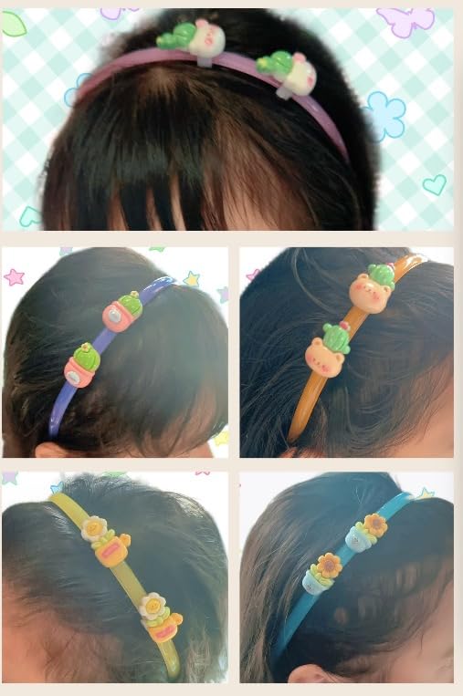 5Pcs Girls Headbands, Sunflower Hairband for Kids, Cute Cartoon Head Band, Hair Bands, Colorful Hair accessories, Party Gifts