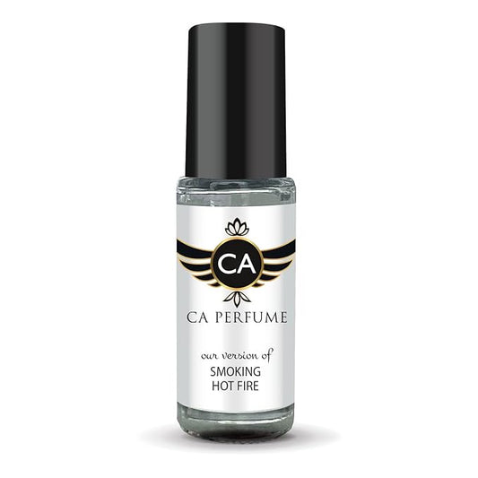 CA Perfume Impression of Smoking Hot Fire Unisex Fragrance Oil Oriental Spicy Scent Long Lasting Perfumes for Women & Men Travel Size TSA Ready Mini Parfum Body Oil Roll-on 0.14 Fl Oz 4ml