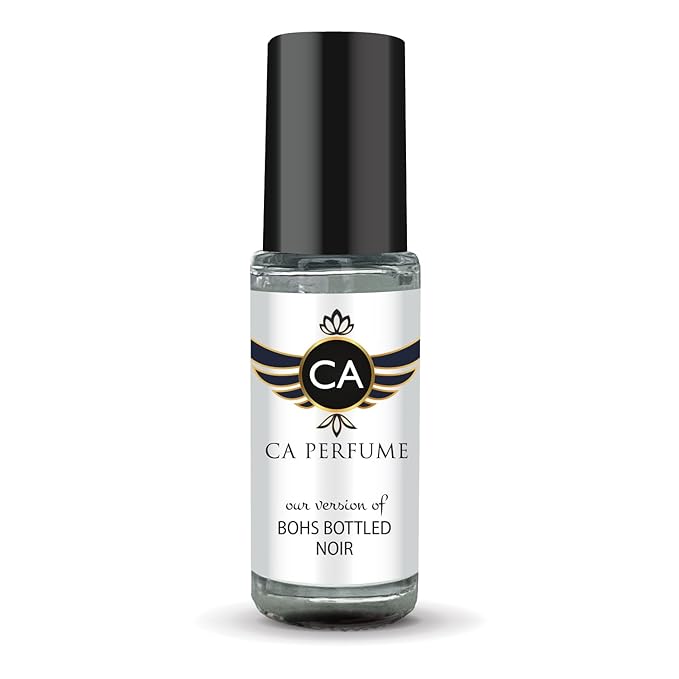 CA Perfume Impression of Bosh Bottled Noir for Men Perfume Oil Woody Aromatic Scent Long Lasting Cologne for Men Travel Size Mini Perfume Sample TSA Ready Body Oil Roll-on 0.14 Fl Oz 4ml