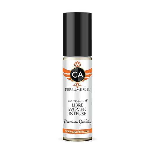 CA Perfume Impression of Libre Women Intense Eau De Parfum Amber Fougere Scent Long Lasting Perfumes for Women Travel Size TSA Ready for Day and Night Wear 0.33 Fl Oz 10ml