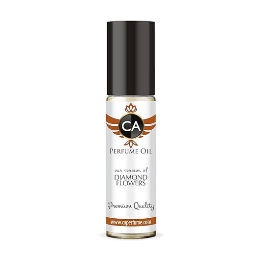 CA Perfume Impression of Diamond Flowers for Women Fragrance Oil Amber Floral Scent Long Lasting Perfumes for Women Travel Size TSA Ready Mini Parfum Body Oil Roll-on 0.33 Fl Oz 10ml