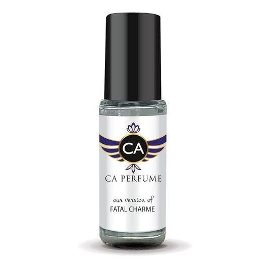 CA Perfume Impression of Fatal Charme Unisex Perfume Oil Floral Woody Musk Scent Long Lasting Fragrance for Women and Men Travel Size Mini Perfume Sample TSA Ready Body Oil Roll-on 0.14 Fl Oz 4ml