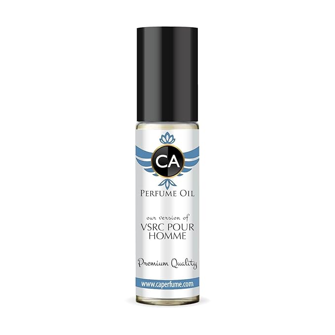 CA Perfume Impression of Vsr Pour Homme Eau De Parfum Aromatic Fougere Scent Long Lasting Cologne for Men Travel Size TSA Ready for Day and Night Wear 0.33 Fl Oz 10ml