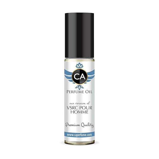 CA Perfume Impression of Vsr Pour Homme Eau De Parfum Aromatic Fougere Scent Long Lasting Cologne for Men Travel Size TSA Ready for Day and Night Wear 0.33 Fl Oz 10ml