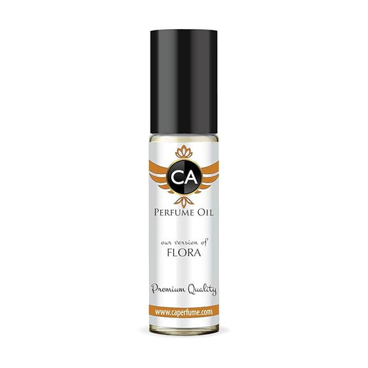 CA Perfume Impression of Flora for Women Eau De Parfum Floral Fruity Scent Long Lasting Perfumes for Women Travel Size TSA Ready for Day and Night Wear 0.33 Fl Oz 10ml